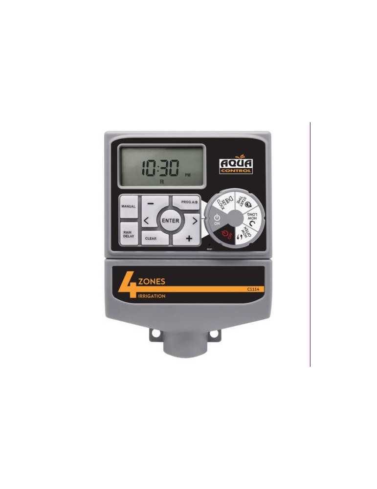 Programador DRIP&FRESH electronico 4 estaciones Aqua Control
