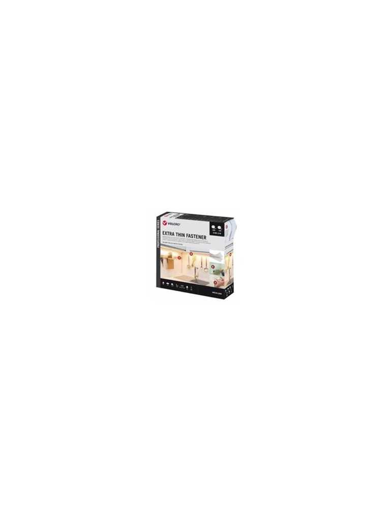 Cinta velcro RIEL CHYC extrafina blanca 20mm ancho caja 25m.