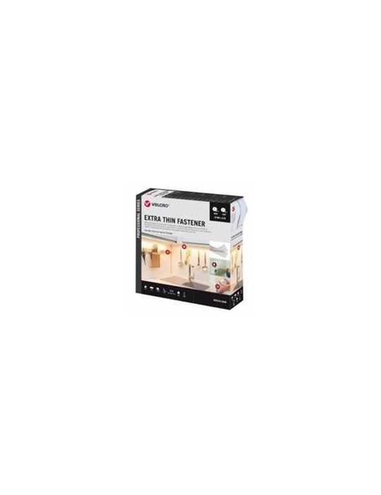 Cinta velcro RIEL CHYC extrafina blanca 20mm ancho caja 25m.