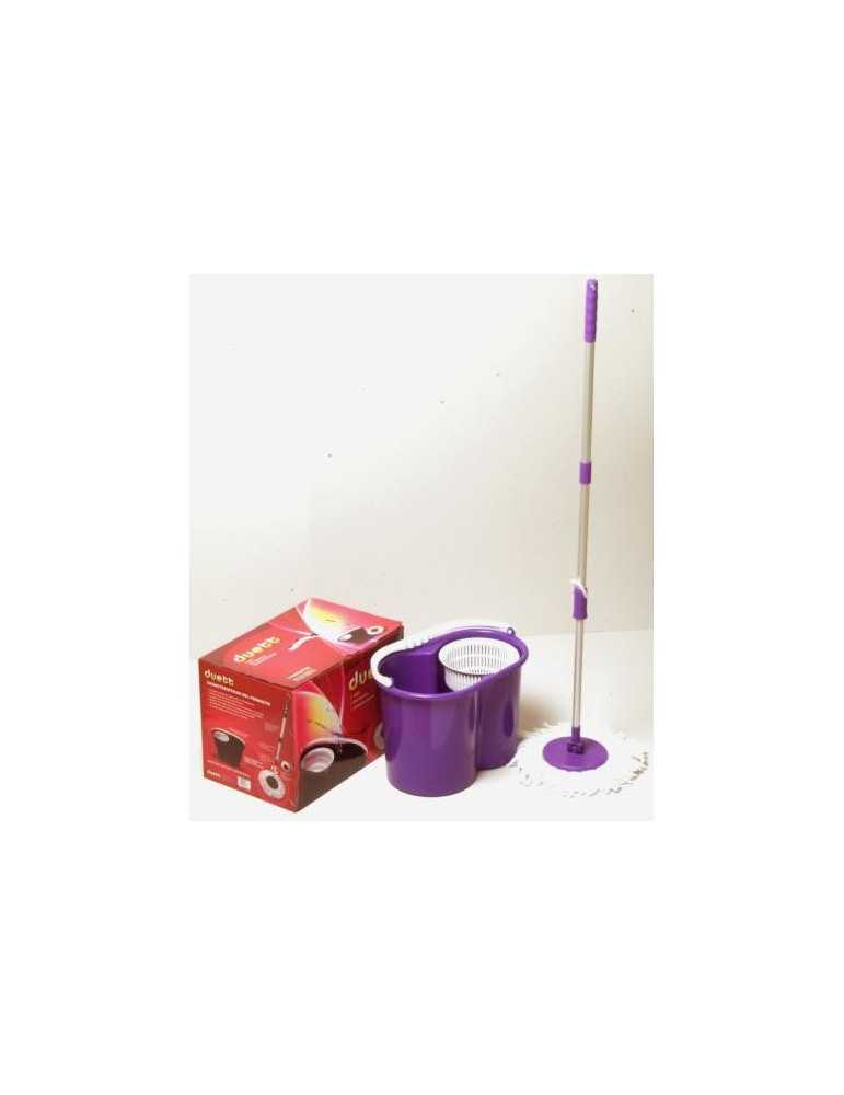 Fregona mas cubo DUETT escurridor morado 900MO