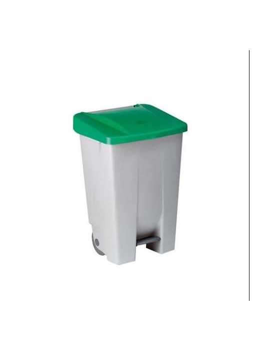 Contenedor con ruedas TRILLA pedal 80 l. verde