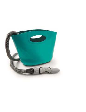 Cesta manguera HOZELOCK C/15m. Extensible + accesorios Aquapop 15 azul