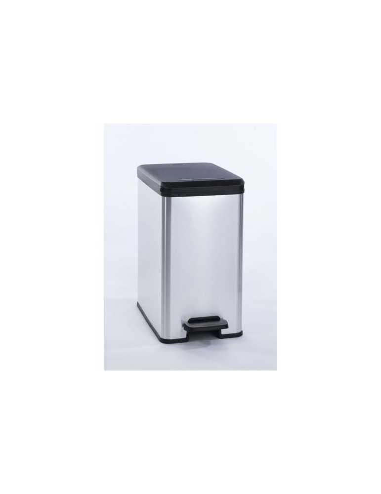 Cubo con pedal KETER 25 l. Slim Bin plata 213300