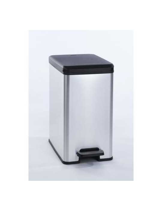 Cubo con pedal KETER 25 l. Slim Bin plata 213300