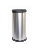 Cubo KETER 40l iml metalizado cierre touch plata 177729
