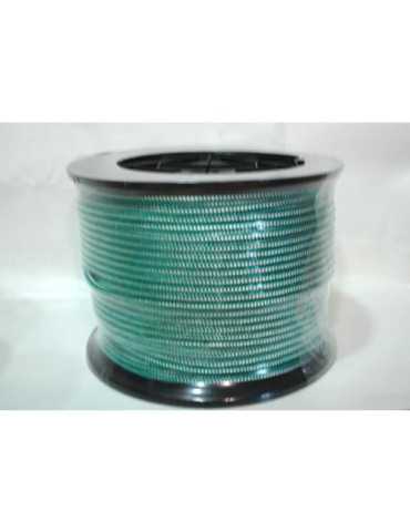 Cuerda trenzada ROMBULL alma PP. 6 mm. blanco/verde 200 m.