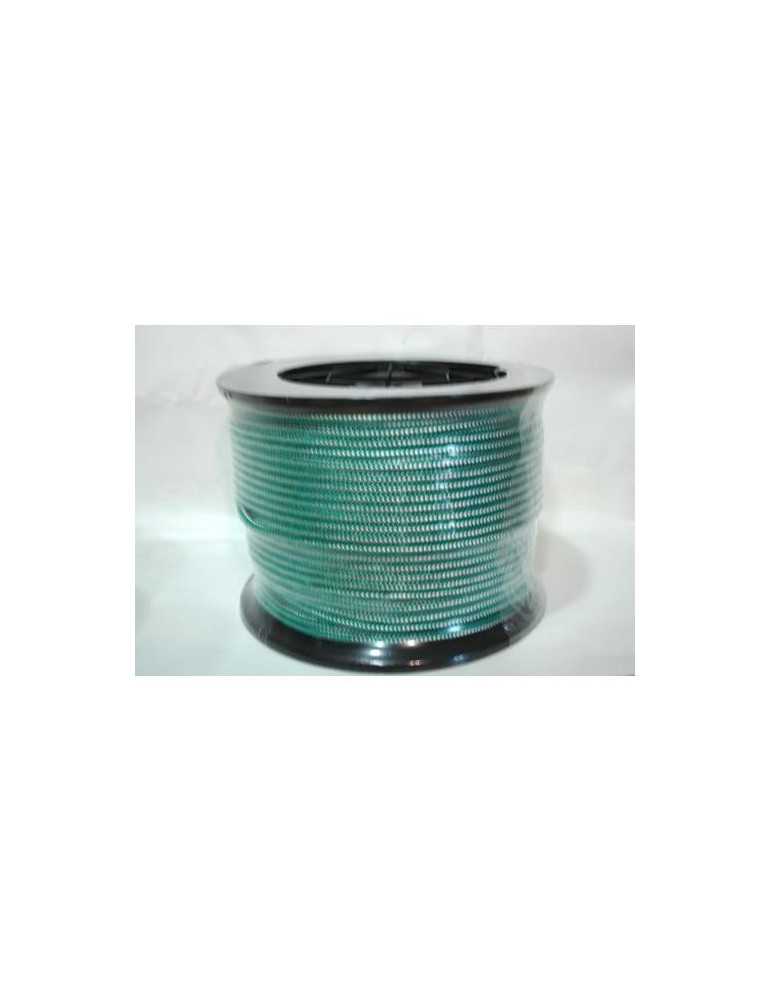 Cuerda trenzada ROMBULL alma PP. 6 mm. blanco/verde 200 m.