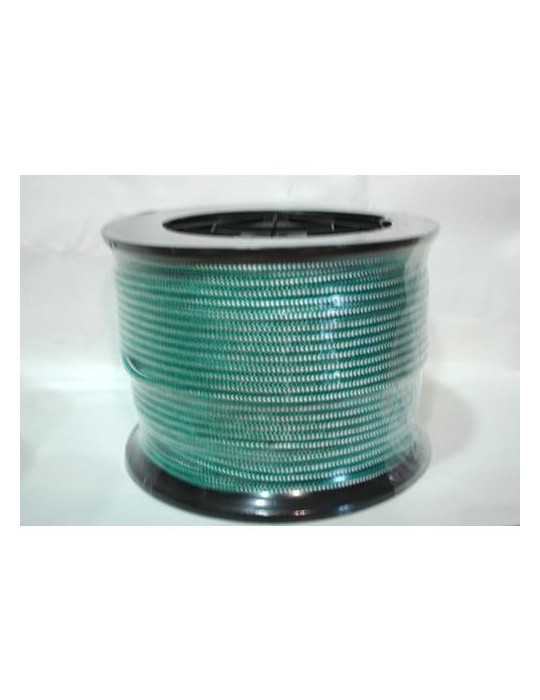 Cuerda trenzada ROMBULL alma PP. 6 mm. blanco/verde 200 m.