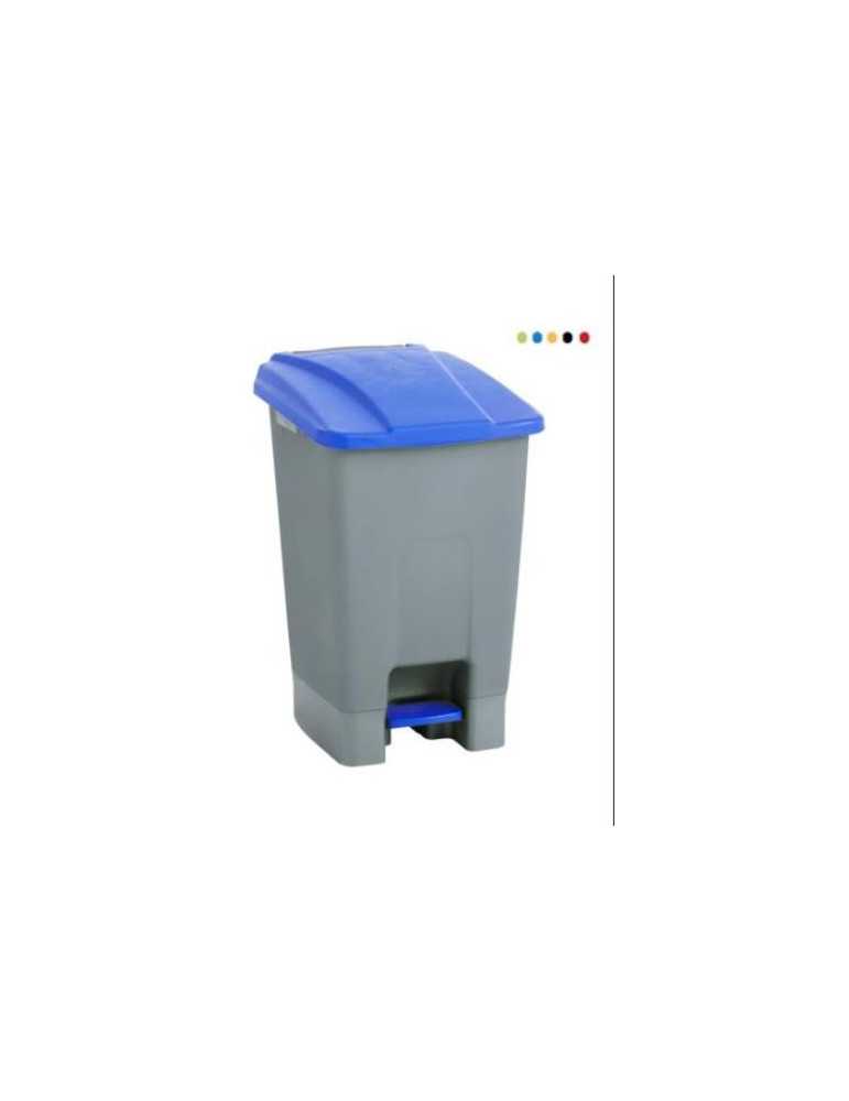 Papelera con pedal MAYA ruedas 70l. verde 4309