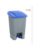 Papelera con pedal MAYA ruedas 70l. verde 4309