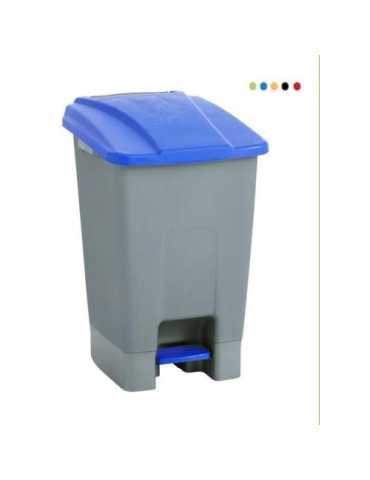 Papelera con pedal MAYA ruedas 70l. amarillo 4309