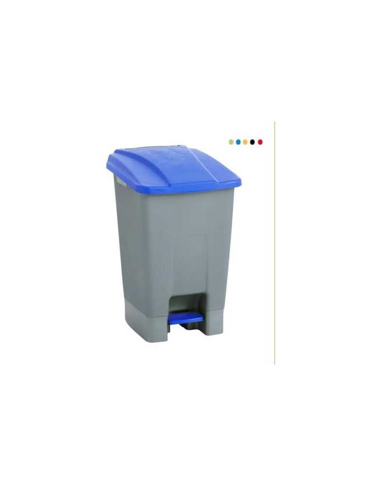 Papelera con pedal MAYA ruedas 70l. amarillo 4309