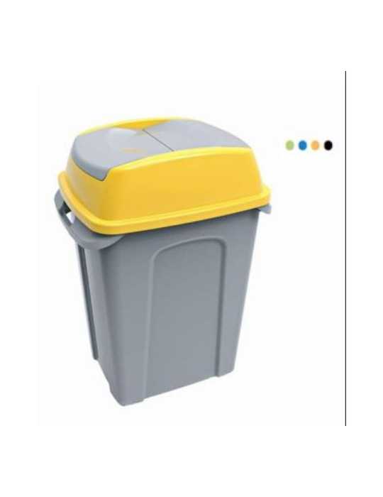 Contenedor con tapa MAYA basculante 70l. verde 4326