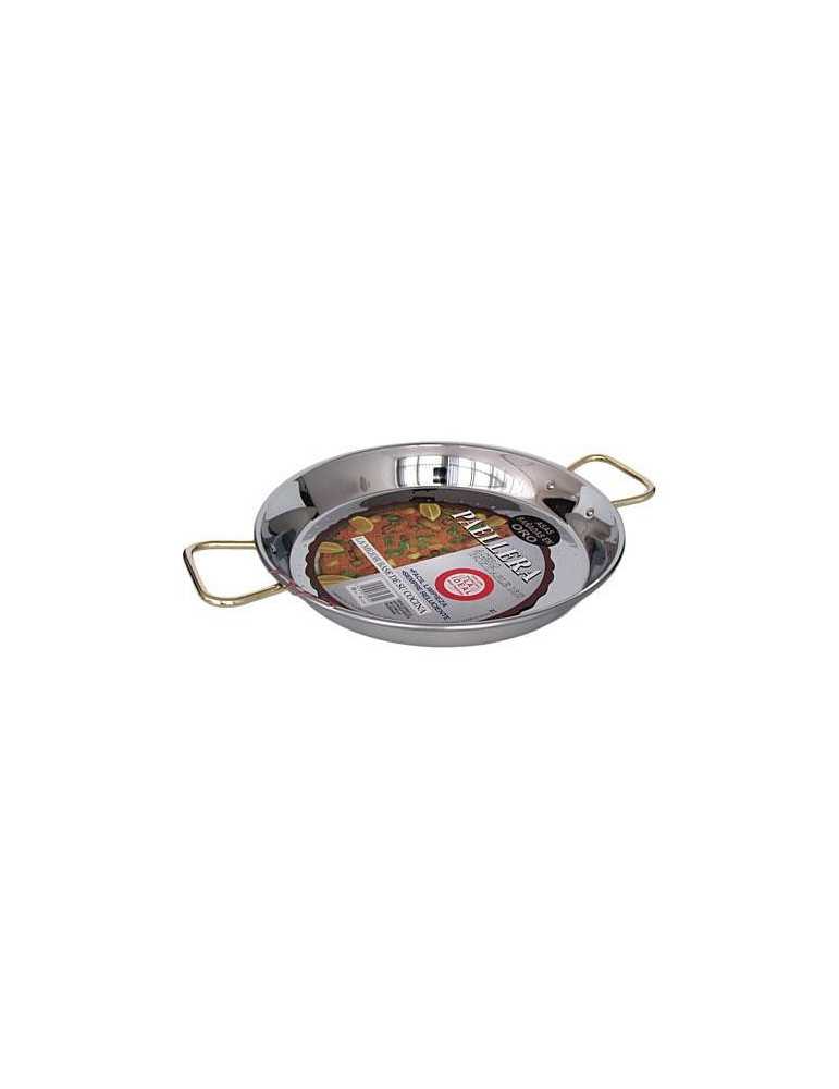 Paella valenciana GARCIMA inoxidable La Ideal 38 cm.