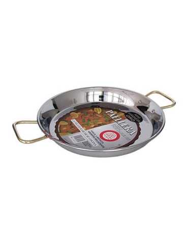 Paella valenciana GARCIMA inoxidable La Ideal 46 cm.