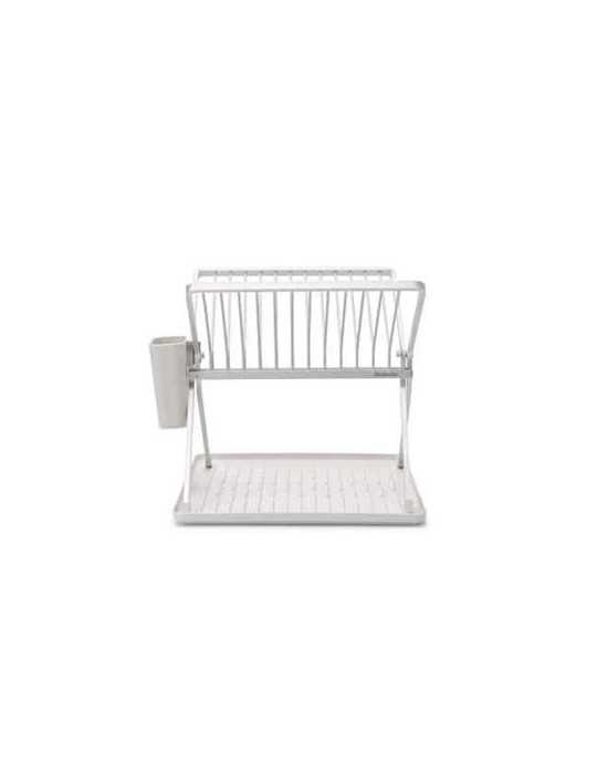 Escurreplatos BRABANTIA plegable blanco capacidad 13 platos