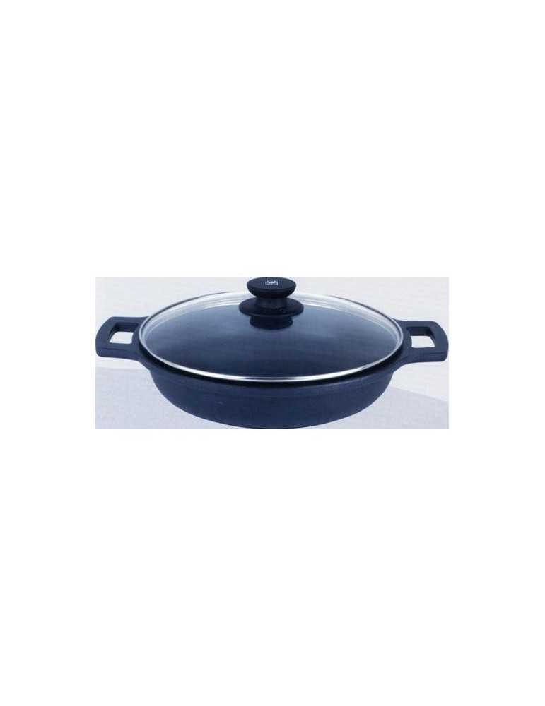 Cacerola baja BRA aluminio fundido con tapa cris 20 cm.