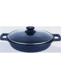 Cacerola baja BRA aluminio fundido con tapa cris 20 cm.