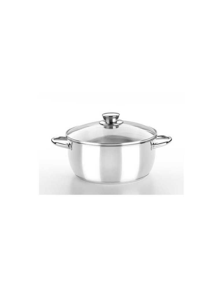 Cacerola con tapa BRA cristal 30 cm. Optima M451130