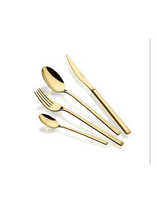 Cuberteria BRA 24 piezas Verona Gold m193924