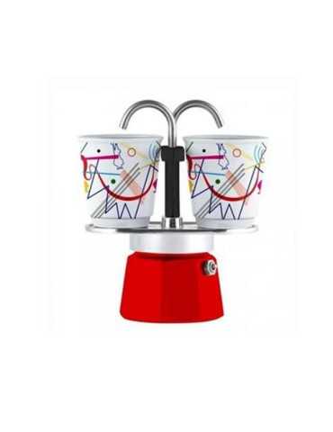 Cafetera Mini Express + 2 tazas Magrite