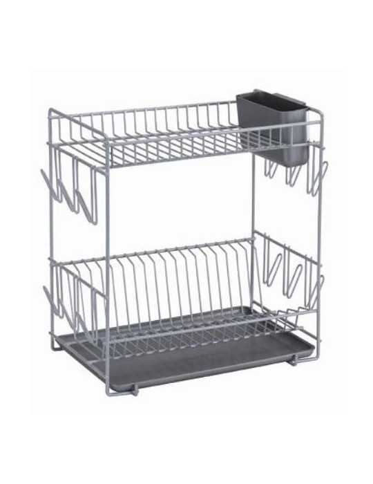 Escurreplatos SAUVIC grande gris 89010