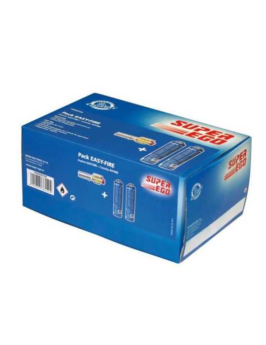 Pack soplete SUPER-EGO Easyfire + 2 botes 10000768