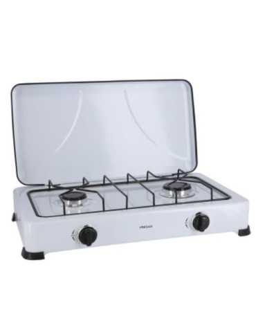 Cocina de gas MATEL esmaltada blanca 2 fuegos 34171