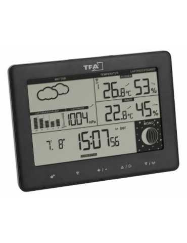 Estación meteorologica HERTER BTHR sensor Termo-Hig negro