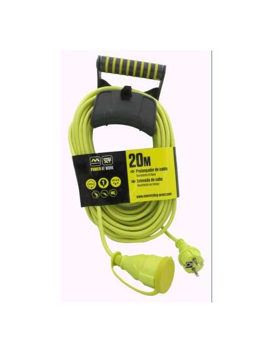 Prolongador LUCECO 20m. IP44 + soporte EXE20161IP/CHT-PX