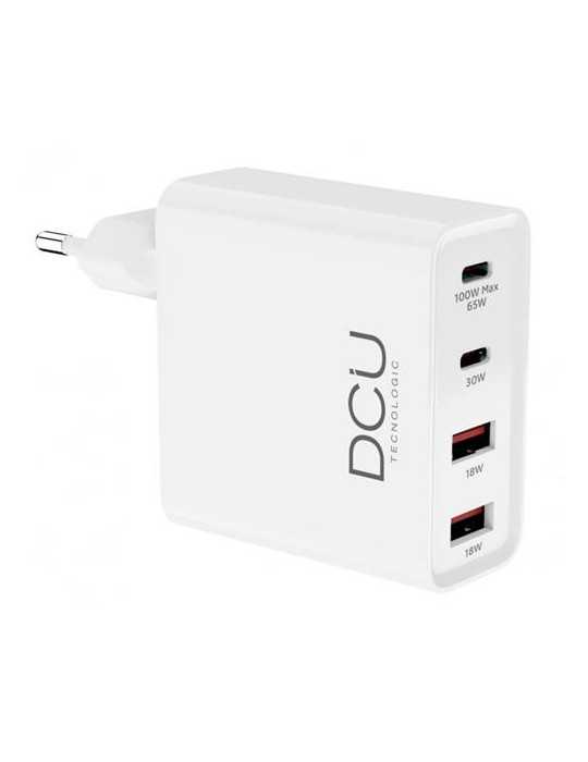 Cargador DCU gan PD 100w 2+2 usb