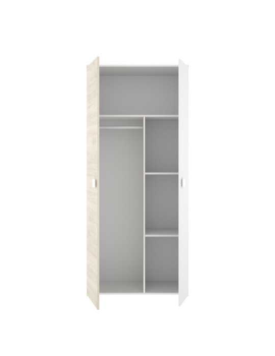 Conjunto dormitorio DINA 4 DEKIT natural / blanco