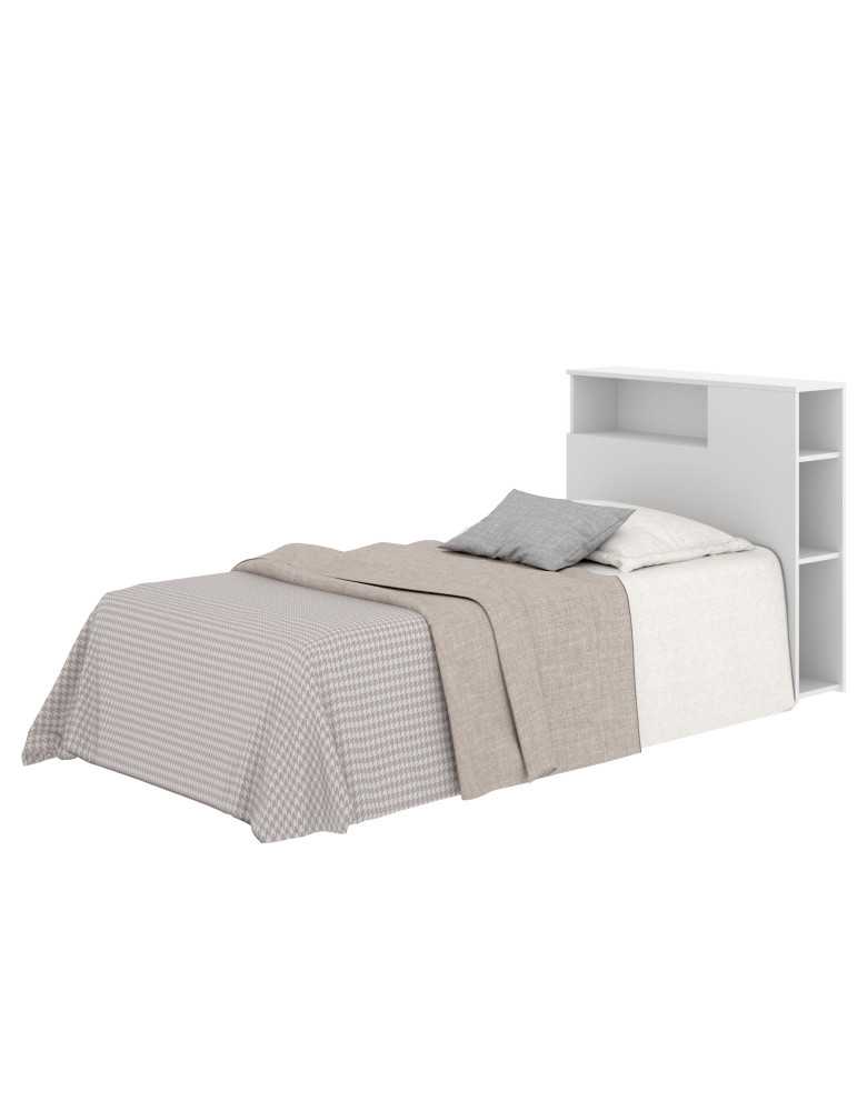 Cabecero cama dormitorio TEN DEKIT de 90 blanco