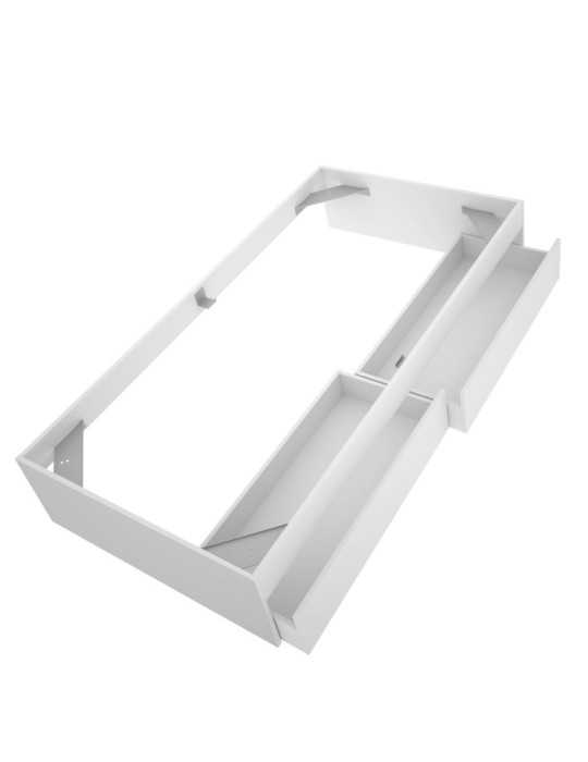 Base cama dormitorio con cajones LAGO DEKIT 90x190 + 2 cajones blanco
