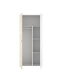 Armario dormitorio DINA DEKIT 2 puertas blanco/natural