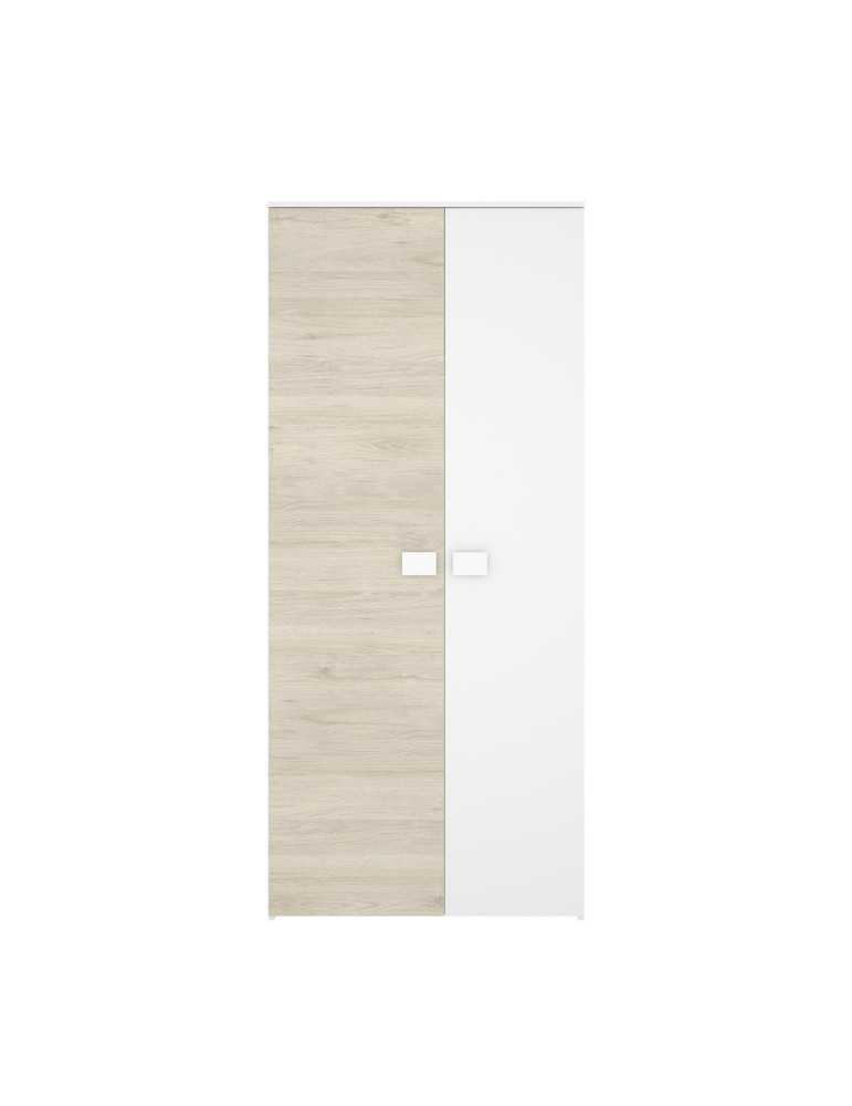 Armario dormitorio DINA DEKIT 2 puertas blanco/natural