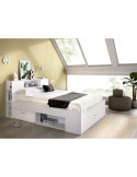 Cama compacta dormitorio LANKA DEKIT 135/140X190 blanco