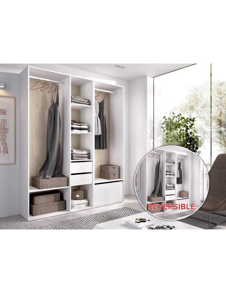Conjunto dormitorio SUIT 2 DEKIT blanco/natural
