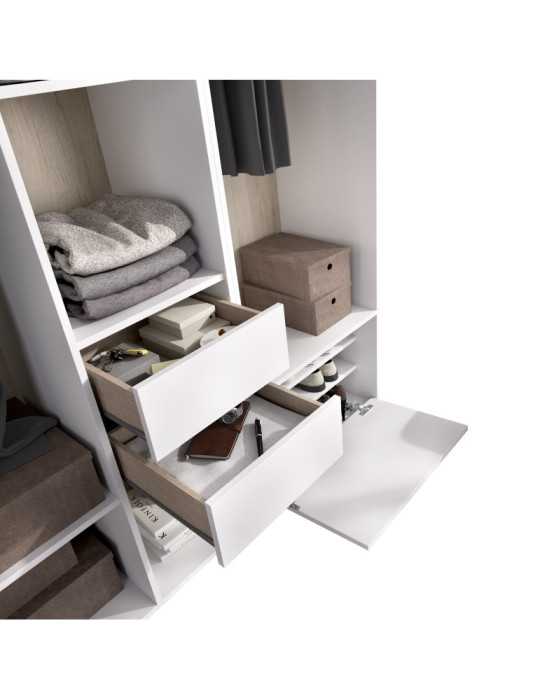 Conjunto dormitorio SUIT 2 DEKIT blanco/natural