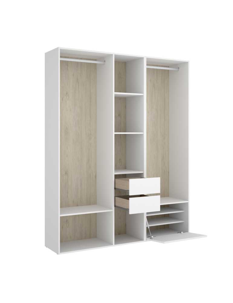Conjunto dormitorio SUIT 2 DEKIT blanco/natural