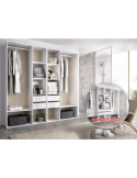 Conjunto dormitorio SUIT 3 DEKIT blanco/natural