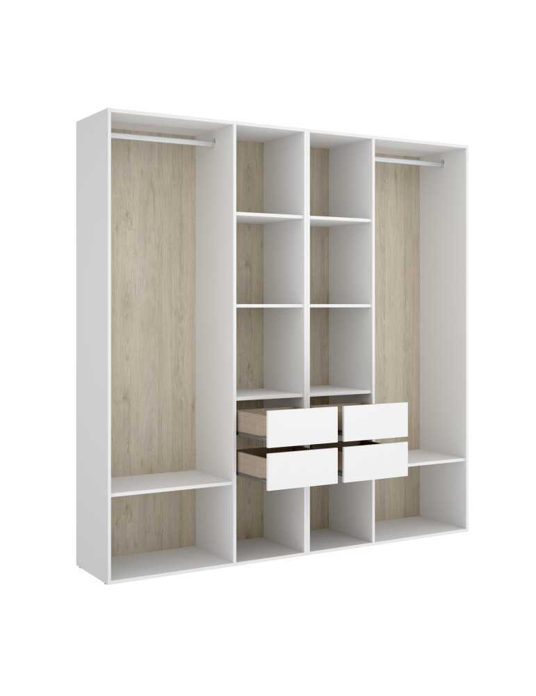 Conjunto dormitorio SUIT 3 DEKIT blanco/natural