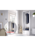 Armario vestidor dormitorio con zapatero SUIT DEKIT con trasera reversible blanco/natural