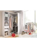 Vestidor doble SUIT DEKIT montaje lineal o rincon blanco