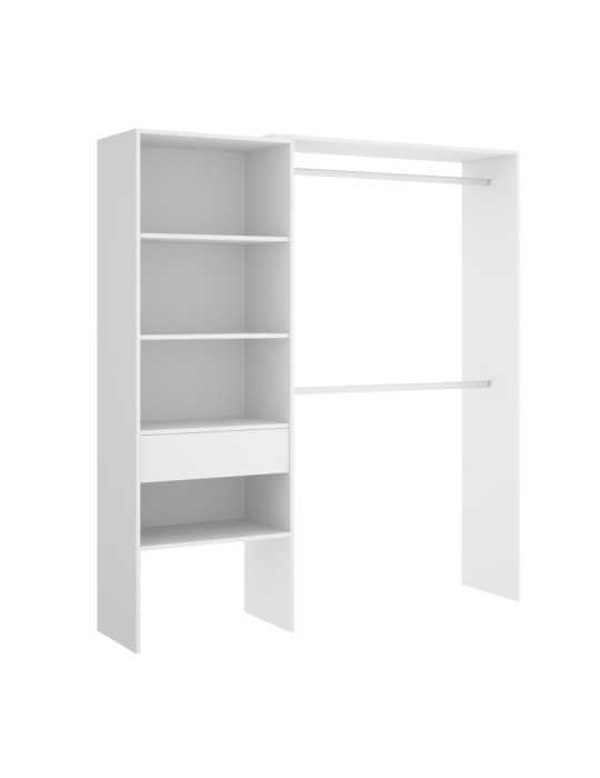 Conjunto vestidor dormitorio SUIT DEKIT 1 cajon blanco
