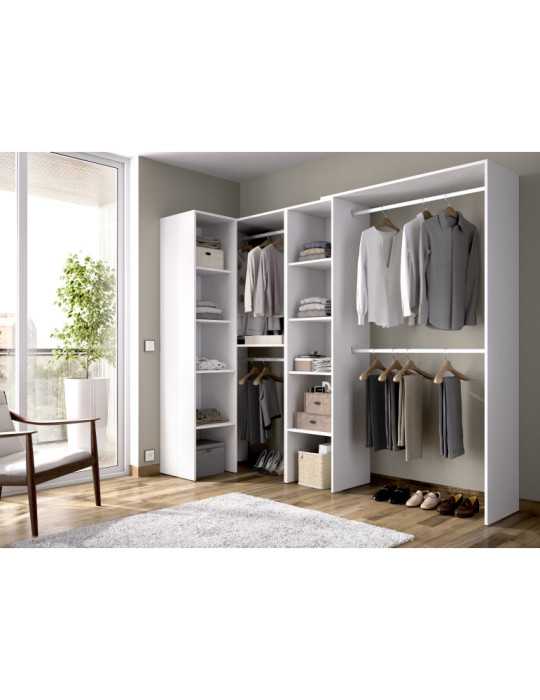 Vestidor dormitorio SUIT DEKIT rincon 2 blanco