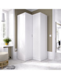 Armario dormitorio ESSEN DEKIT rincon con puertas blanco