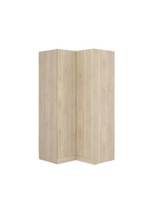 Armario dormitorio ESSEN DEKIT rincon con puertas natural