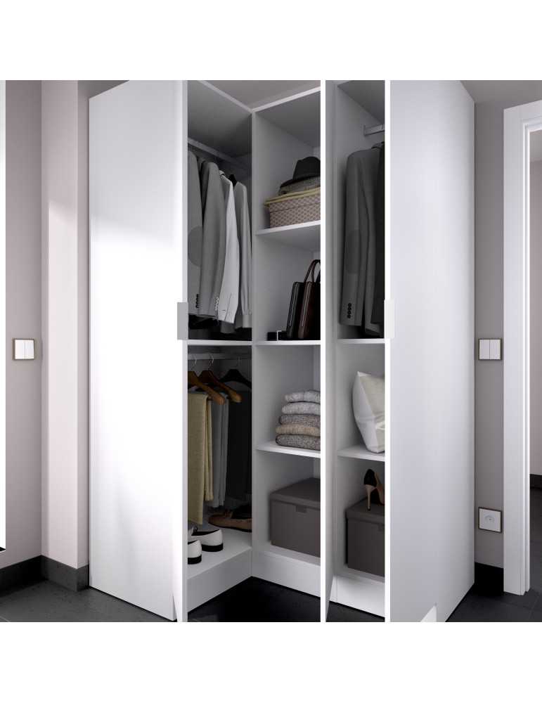 Armario vestidor dormitorio ESSEN DEKIT rincon 1 blanco
