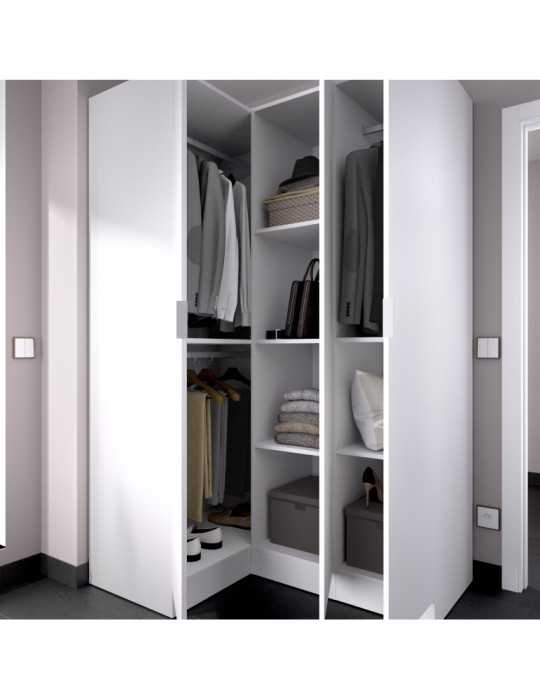 Armario vestidor dormitorio ESSEN DEKIT rincon 1 blanco